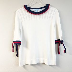 Draper James | Bow Sleeve Sweater | Size Small